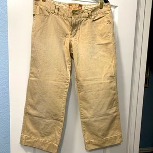Abercrombie and Fitch Beige Khaki Crops